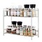2-Tier Spice Rack for Countertop, Kitchen Storage Organizer Shelf Counter Shelf Under Sink Cabinet Organizer for Kitchen Bathroom Office